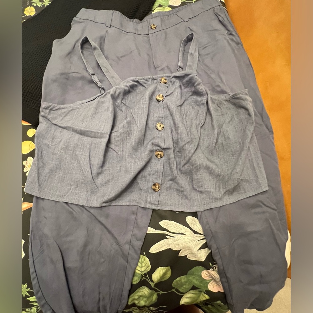 Torrid Crop Tank & Ankle Pant Sizes 3X & 18, Slate Blue